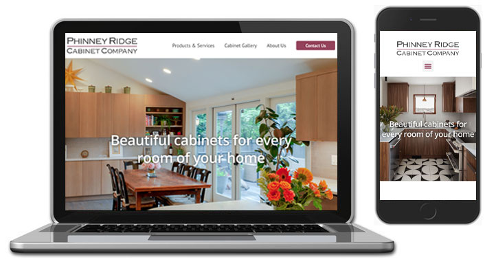 Website for Phinney Ridge Cabinet Company