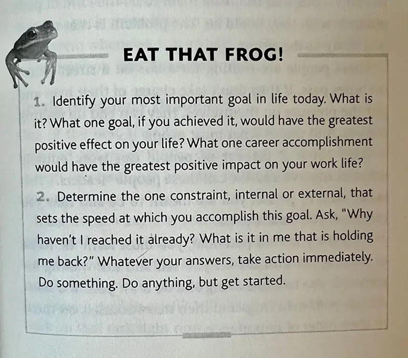 page from Eat That Frog 